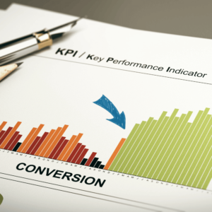 A graph showing conversion