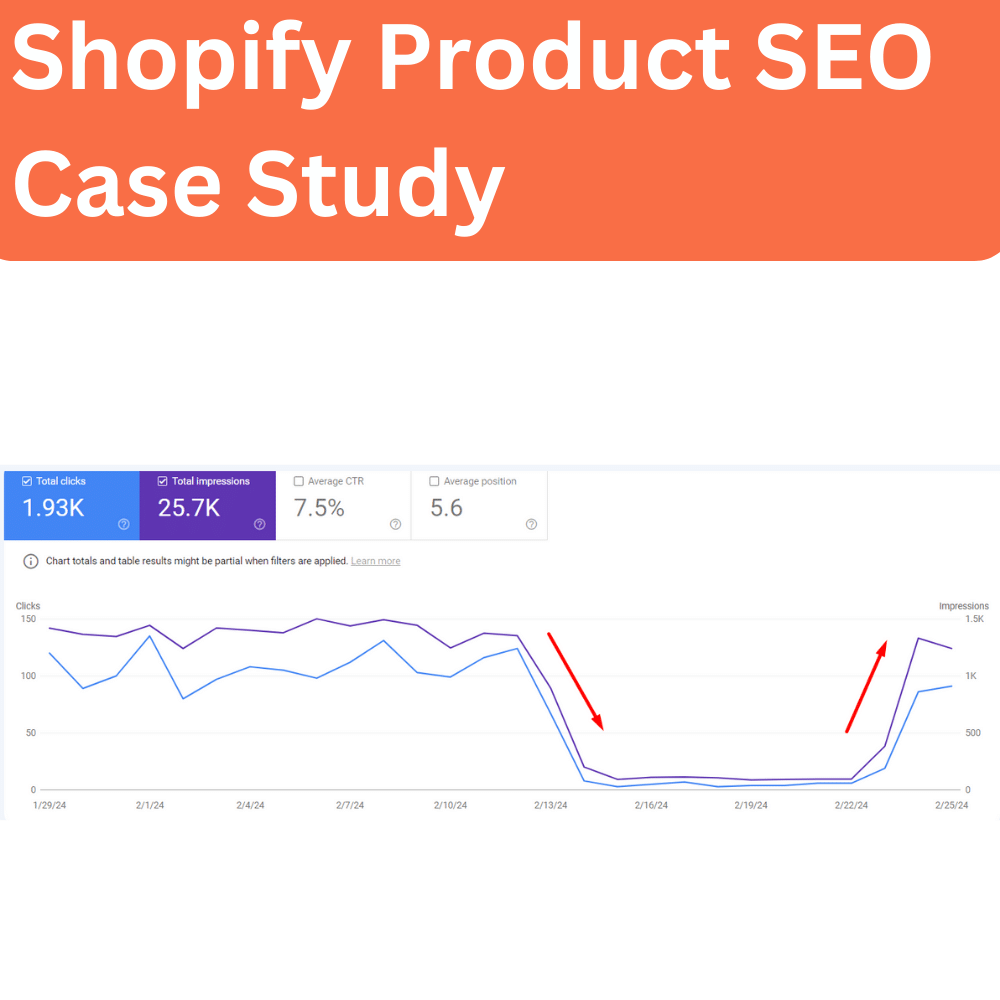 Shopify Product SEO Case Study