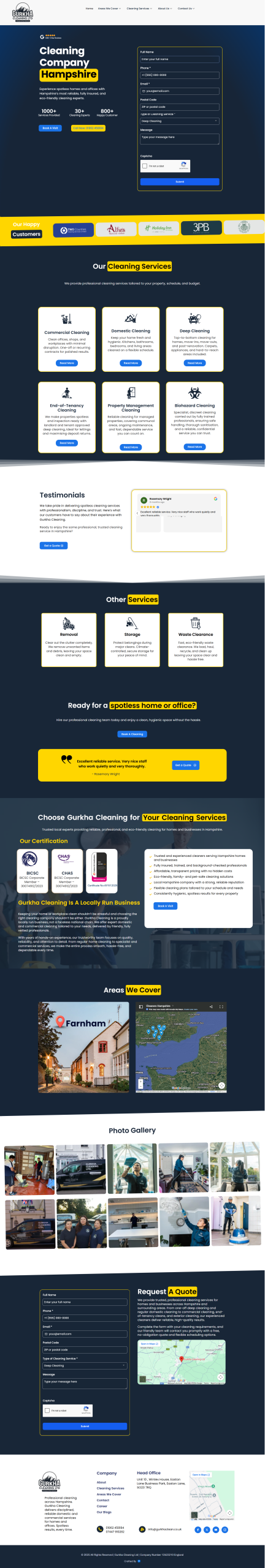 Gurkha Clean Website